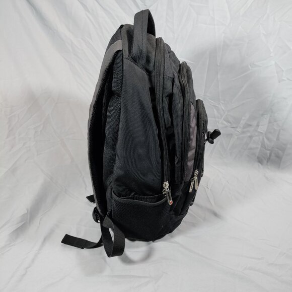 SwissGear Backpack Black Airflow 17in Bag (1186) Hiking Travel School - Picture 3 of 14